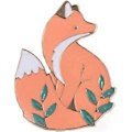Miniatyrbild 1 av 5: 6 st Färgglada Emalj Räv Brosch Tecknad Djur Brosch Nål Märke Nål För Jacka Kläder Väska Dekor (guld) (d-8d)