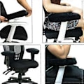 Miniatyrbilde 5 av 5: 2-delt sett Ergonomisk Memory Foam Stol Armlenpute, Komfortabel Hvilestol Kontorstol Armlenebeskyttelse for Albuer og Underarmer Trykkavlastning