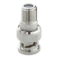 Miniatyrbillede 3 af 4: 10 stk. Bnc hanstik til F hun jack adapter Coax kobling Cctv kamera