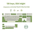 Miniatyrbild 2 av 5: 125 Tangenter PBT Keycaps Set Nyhet - Matcha Keycaps Dye-Sublimation XDA Profil För MX-Switches Mekaniskt Tangentbord Keypad