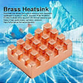 Miniatyrbillede 4 af 4: 10 stk. P15x5x10 Messing Køleplade med Termisk Klæbende Tape CPU Køleplader Kølefinne