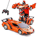 Pikkukuva 1 / 3: Robottiautot lapsille 4-8 vuotta, muuntautuva kauko-ohjattava auto pojille, ihanteelliset joulu- ja syntymäpäivälahjat, robottiajoneuvolelut, RC-kilpa-auto