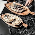 Miniatyrbilde 3 av 5: Brett Tre Leaf-Formet Ettermiddagste Brett Vestlig Sushi Brett Dessert Frukt Brett Mat Brett Tre Vanntett Liten