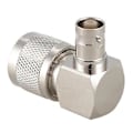 Miniatyrbilde 4 av 5: UHF PL259 -259 Hann til BNC Hunn Rettvinklet RF Adapter Kobling, sølv