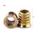 Miniatyrbilde 2 av 5: M8 x 15mm treskruer for tre, M8 treskruer, sekskantmutter av sinklegering, hodemutter for tremøbler (100 stk.)