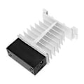 Miniatyrbilde 3 av 4: BERM DC til DC Solid State Relé med Kjøleribbe Inngang 3-32VDC Utgang 5-220VDC Sikker SSR Modul 120A