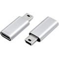 Miniatyrbillede 5 af 5: 2 stk. USB C til Mini USB 2.0 Adapter Type C Hun til Mini USB Konverter Adapter til MP3 D