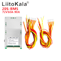 Miniatyrbillede 1 af 5: Lipo Batteri Bms Pcb Modul 20S 72V 45A Sikkerhed til Bil Skateboard Bil Inverter