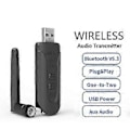 Pikkukuva 3 / 5: Usb Bluetooth Dongle -sovitin Bt 5.3 Langaton Audio Tietokonesovitin Aux 3.5 Rac Aptx Hd Adaptive Sp