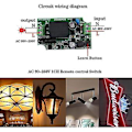 Miniatyrbillede 4 af 5: Trådløs Fjernbetjening S 1ch Modtagermodul Og Rf Sender Til Hjemme Led