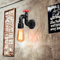 Miniatyrbillede 3 af 4: Industriel væglampe i metal vandrør væglampe rustik væglampe til badeværelse gang