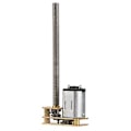 Pikkukuva 1 / 5: 1024GA20 DC 6V/12V Kierre Flip N20 Vaihdemoottori M4 x 55mm Akseli (12V 200RPM)
