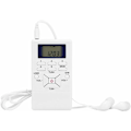 Miniatyrbilde 1 av 5: FM lommeradio - Mini bærbar radiomottaker LCD-skjerm med hodetelefoner - Personlig digital tuning Walkman-radio for gåing jogging treningsstudio C
