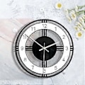 Miniatyrbild 4 av 5: Akryl Tyst Stor Väggklocka Modern Design Batteridriven Quartz Hängande Klockor Heminredning Köksklocka