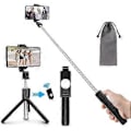 Miniatyrbillede 1 af 5: Selfie Stick, Bluetooth Selfie Stick Tripod 3 I 1 Selfie Stick Selfie Stick Med Bluetooth Gave