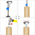 Miniatyrbilde 4 av 5: Justerbare møbelføtter - Medium Duty Leveling Glides med T-mutter for skap, sofa, ben, hjemmekontor M8 x 25 x 40mm