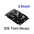 Miniatyrbillede 4 af 5: Msata Til 2,5 Tommer 44pin Ide Hdd Ssd Adapter Msata Til Pata Konverter Adapterkort Med Kabinet