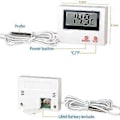 Miniatyrbillede 3 af 4: Digitalt LCD Termometer Temperatur Monitor med Ekstern Vandtæt Probe Gave