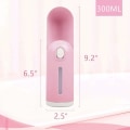 Miniatyrbillede 2 af 4: Bærbar vanddispenser til hund, hvalp, kat og kæledyr - Rejsevanddispenser - Pink - Fei Yu