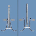 Miniatyrbillede 3 af 5: Vertikal Laptop Stand Skrivebordsholder Notebook Dock Pladsbesparende til /// til Chrome Book Sort