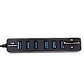 Miniatyrbild 4 av 5: USB Hub 6 Port USB 2.0 Data Hub Splitter USB Förlängning Lagring Minneskortläsare för PC Laptops