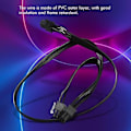 Miniatyrbillede 5 af 5: PCI-e 6 Pin til 2 Porte 6+2 Pin Kabel 6pin til 8pin Kompatibel V V850 V700 V1000 Modular