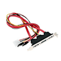 Pikkukuva 2 / 4: Pc Diy Sata - Esata ja 4-nastainen Ide Molex Pci -kiinnikekaapeli, täyskorkea profiili ulkoiselle kovalevylle