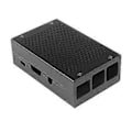 Miniatyrbillede 3 af 5: Beskyttende aluminium sølvfarvet sort etui / kasse / kabinet til Raspberry Pi 4B