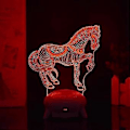 Miniatyrbillede 3 af 5: Lys Dit Værelse Op Med 3D Natlampe - Fjernbetjening, Justerbar Lysstyrke Og Farve, Perfekt Skrivebordsdekoration Og Stemningslampe