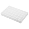Pikkukuva 1 / 5: Vialiteline autosampler-vialeille, vialitarjotin 40-paikkainen pinottava koeputkiteline vialiteline 10 ml valkoinen