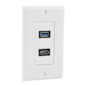 Miniatyrbild 2 av 5: HDMI USB3.0 Två i ett Integrerad Multimedia Väggpanel o Videokontakt