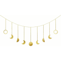 Miniatyrbild 1 av 5: Månskensfas Garland med kedjor Boho Guld Skinande Fas Vägghängande Prydnader Semester Måne Häng Konst Rum Dekor för Sovrum Vardagsrum Apart