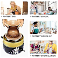 Pikkukuva 4 / 5: Mini Py -pyörä, S Sähköinen Py-muovaus tarjottimella DIY-keramiikkaan, e