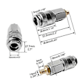 Miniatyrbild 4 av 5: Snabbkoppling Luftpumpadapter för Snabb Automatiskt Konverteringshuvud Mätare Kompressor