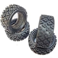 Miniatyrbilde 4 av 5: 4 stk 70mm 1/10 Rc Offroad Buggy Bil Gummidekk Hjul Dekk Front For Tt01 Tt02 Xv01 Lc Racing P