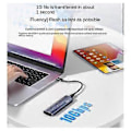 Miniatyrbillede 4 af 5: M2 SSD Kabinet M.2 NVMe NGFF SATA SSD Kabinet Adapter 10Gbps Eksternt Kabinet Max 8TB Dobbelt Protokol Harddisk Kabinet