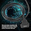 Miniatyrbilde 3 av 5: Bil Dashbord F Mount Usb Til Fe Socket Extens Panel Kabel 1m