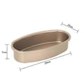 Miniatyrbild 2 av 5: 3 Delar Non-Stick Oval Form Kakform Cheesecake Limpa Brödform Bakplåt för Ugn och Bakning