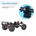 Miniatyrbild 4 av 5: För 1/24 Rc Crawler Bil Axial Scx24 90081 Axi00002 Delar Metall Främre & Bakre Axel Diffskydd Uppgradering