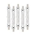 Miniatyrbillede 1 af 4: 5 Pakke R7s 118mm 300w 230v, r7s Halogen Lineær Pære, Dæmpbar Halogenlampe Kompatibel Med Cons