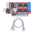 Miniatyrbild 1 av 4: DC Motordrivmodul 450W 2 PWM-ingångar Högeffektsmotor Framåt Back Bromskontrollkort DC1236V