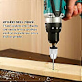 Miniatyrbilde 5 av 5: Nøkkelfri Drill Chuck Bit, 2 stk. Drill Chuck Adapter med 10 stk. Bor, 1/4 tommers Hex Shank Drill Chuck Hurtigskiftadapter