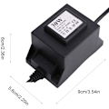 Miniatyrbild 5 av 5: 12V Vattentät Ljus Transformator för LED Undervattens Simbassäng (220V EU-kontakt)