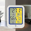 Miniatyrbillede 2 af 5: LCD Elektronisk Digital Temperatur Fugtighedsmåler Termometer Hygrometer Baggrundslys Hjem Indendørs Vejrstation