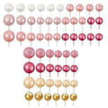 Pikkukuva 1 / 5: 56 KPL Pallokakunkoristeet Pallonmuotoiset Kakunkoristeet Helmi Pallot Cupcake Kakku Sisustus Koristeet Syntymäpäiväjuhliin Häihin Pinkki