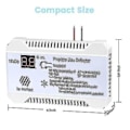 Miniatyrbild 5 av 5: Propandetektor 12V LPG Naturgassensor Läckagealarm 85db Siren För Bil Husbil Hem Digital Propan T