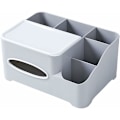 Miniatyrbillede 1 af 5: Moderne pumpepapirdispenser til papirserviet fjernbetjening til multifunktions penneæske egnet til hjem og skrivebord, papirhåndklæder og penne osv.