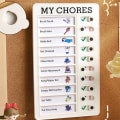Miniatyrbild 4 av 5: Checklista för hushållssysslor Memo Checklista Tavla Att göra Lista Planerare Checklista För Barn Vuxna Goda Vanor (Mina Sysslor)