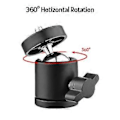 Miniatyrbild 4 av 5: 2st Mini Vridbart Kulhuvud Stativhuvud 360 Graders Roterande Monteringsbas Adapter med Universella 1/4 Tums Skruvfästen för DSLR ILDC Kamera DV Stativ Mono