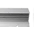 Miniatyrbillede 3 af 4: Enkeltfaset SSR Køleplade Høj Effektivitet Solid State Relæ Kølebase Aluminium Varmeafledningsbase
